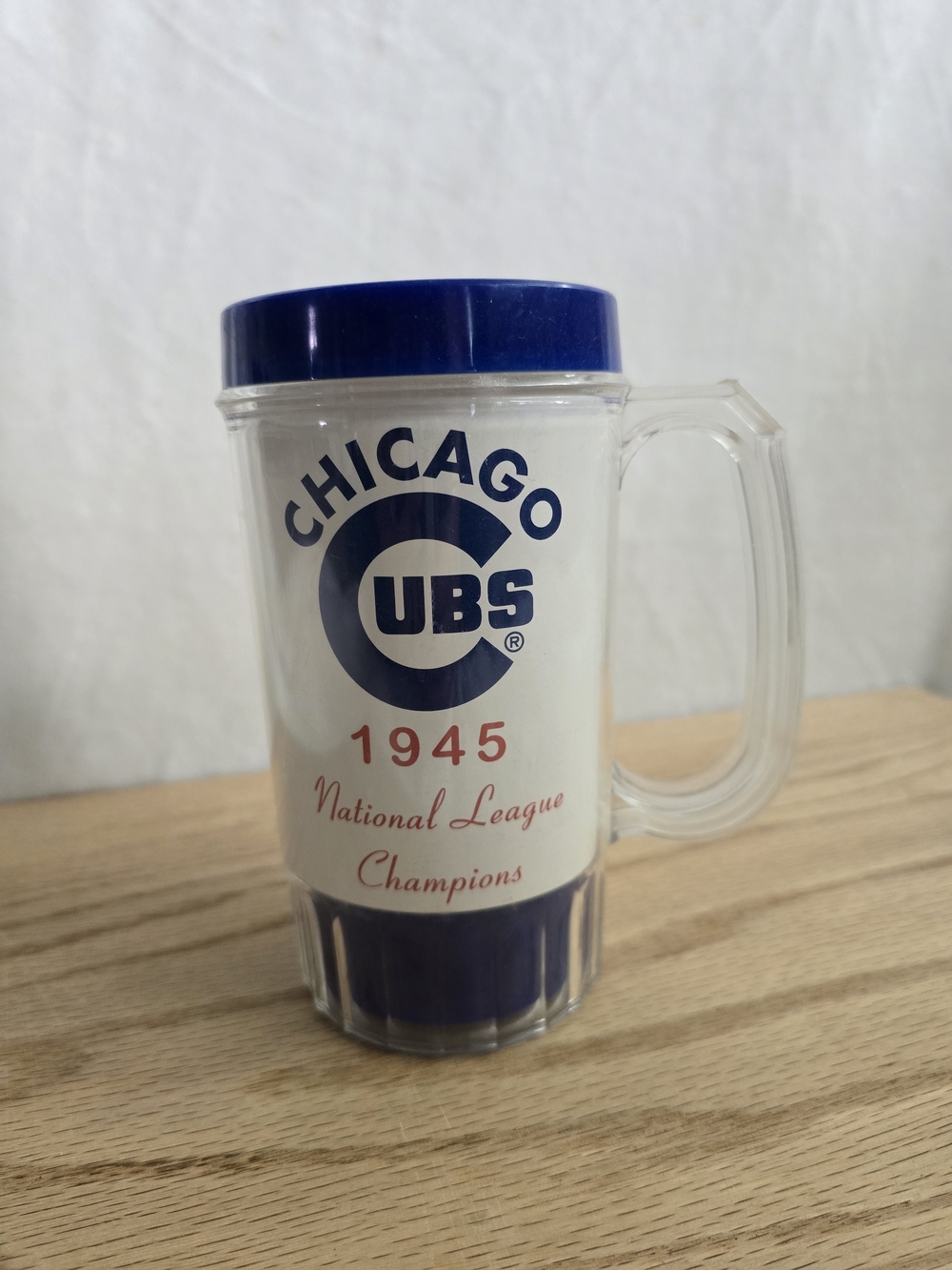 MLB Chicago Cubs / Old Style Blue and White Travel Mug